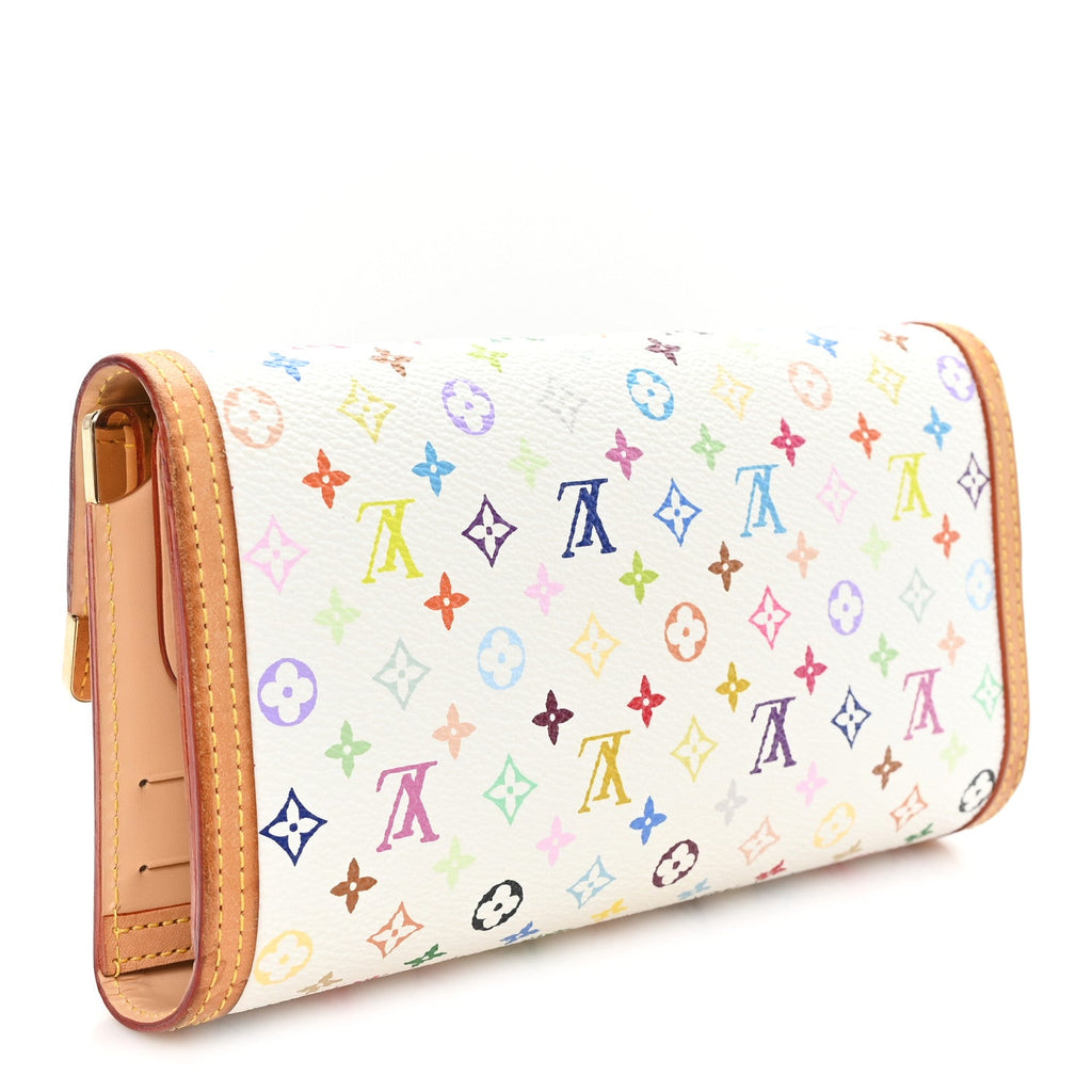 Louis Vuitton Monogram Multicolor Porte Tresor International Wallet White