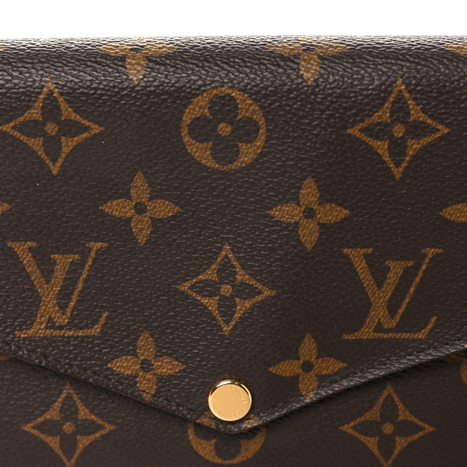 Louis Vuitton Monogram Pochette Felicie Chain Wallet Fuchsia