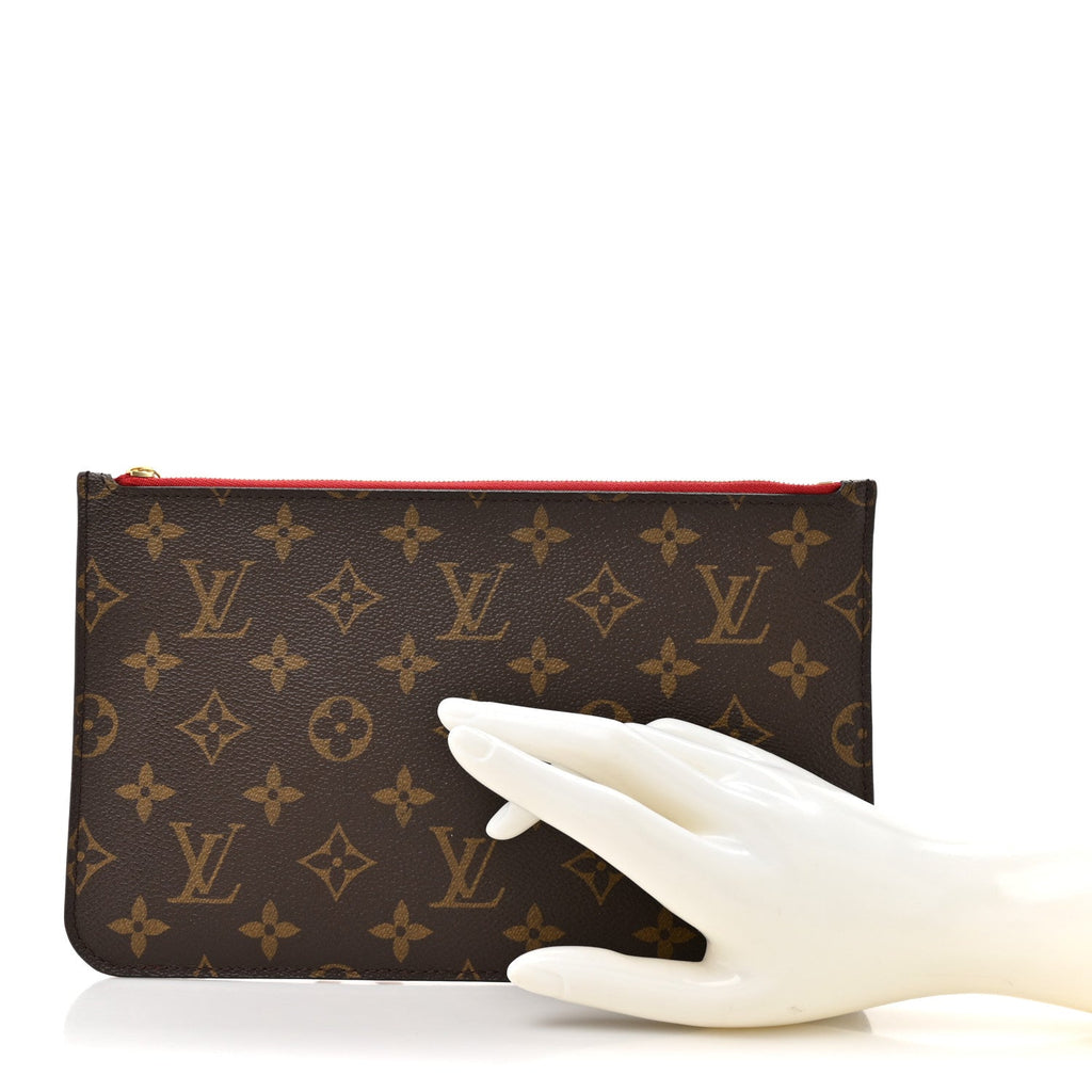 Louis Vuitton Monogram Neverfull MM GM Pochette Cherry