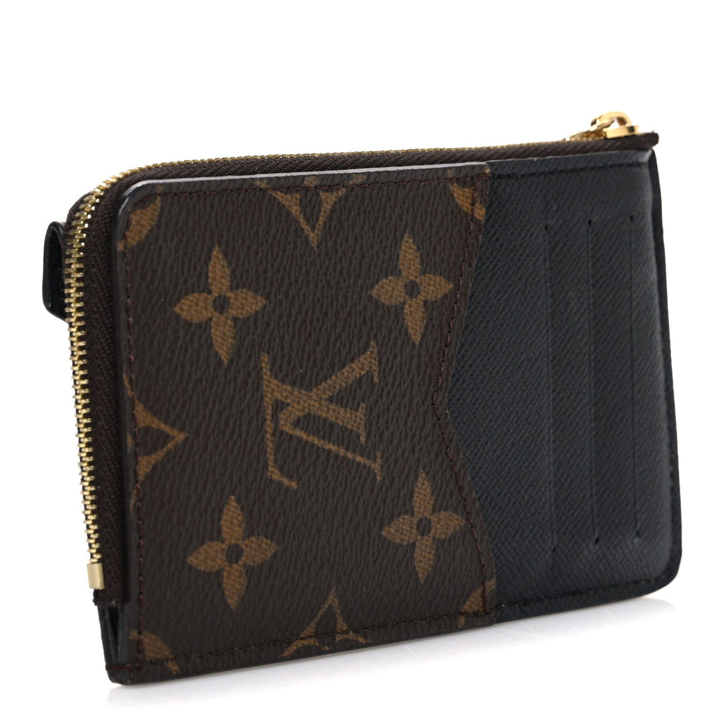 Louis Vuitton Monogram Recto Verso Card Holder Black