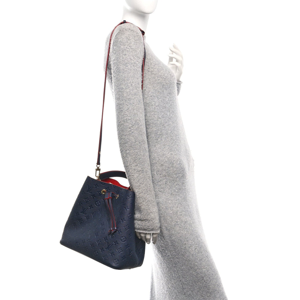 Louis Vuitton Empreinte Neonoe MM Marine Rouge