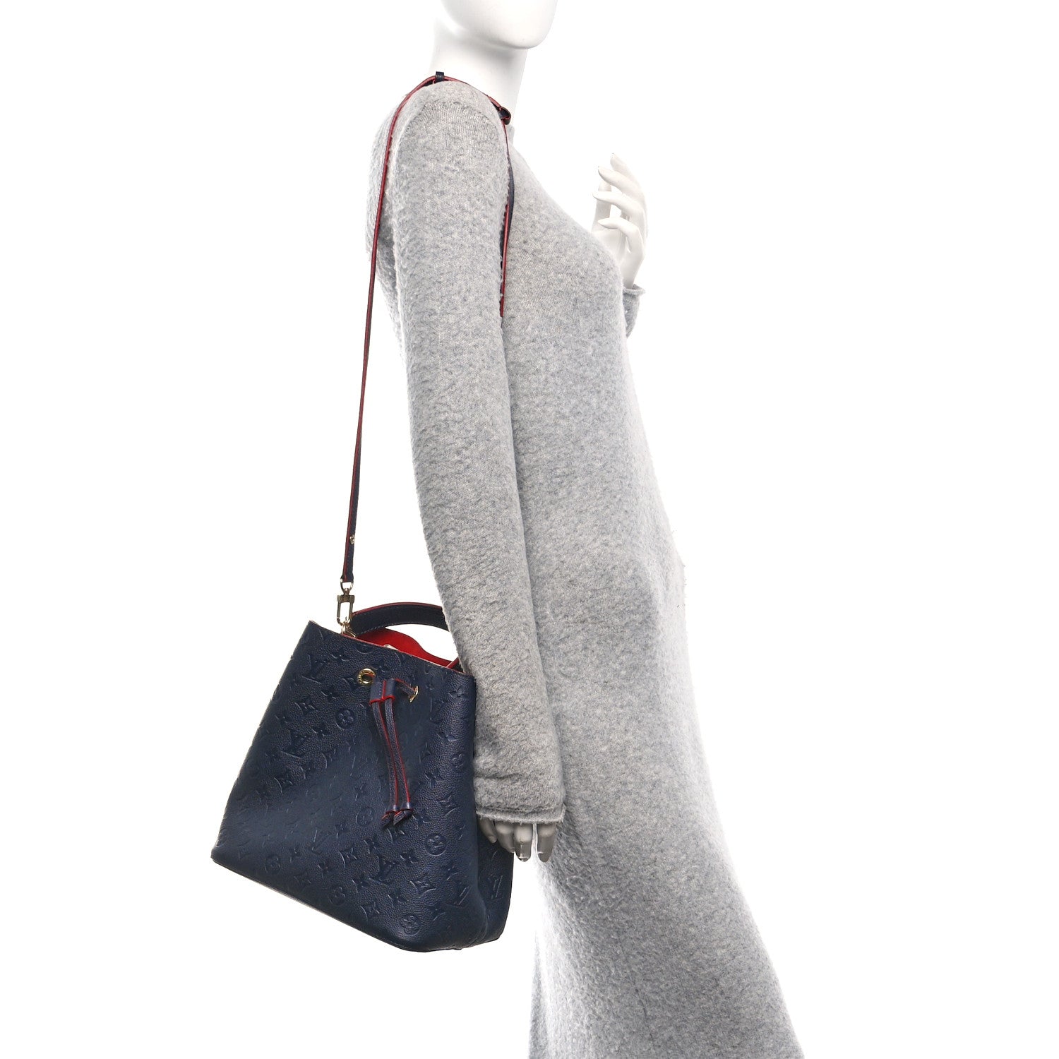 Louis Vuitton Empreinte Neonoe MM Marine Rouge