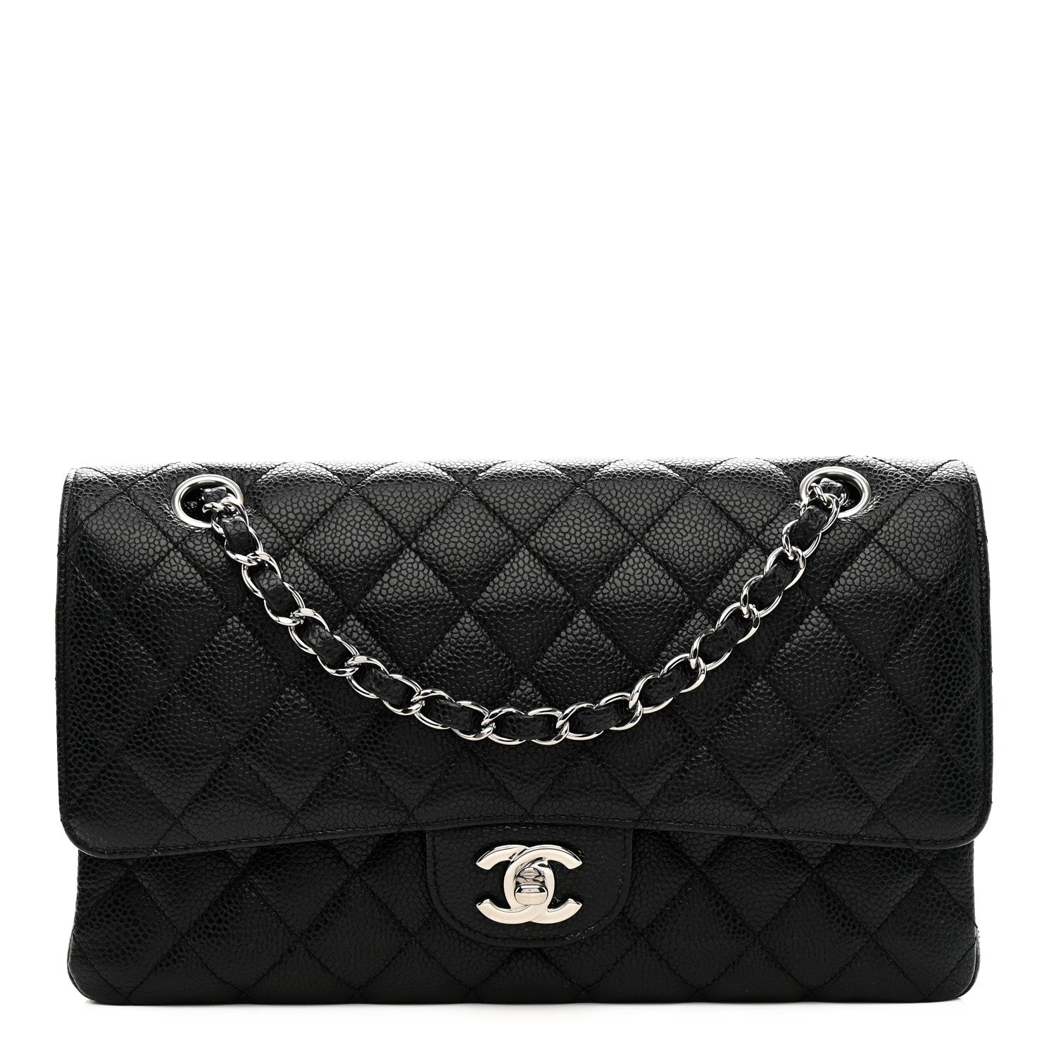 Chanel Caviar Quilted Medium Double Flap Black