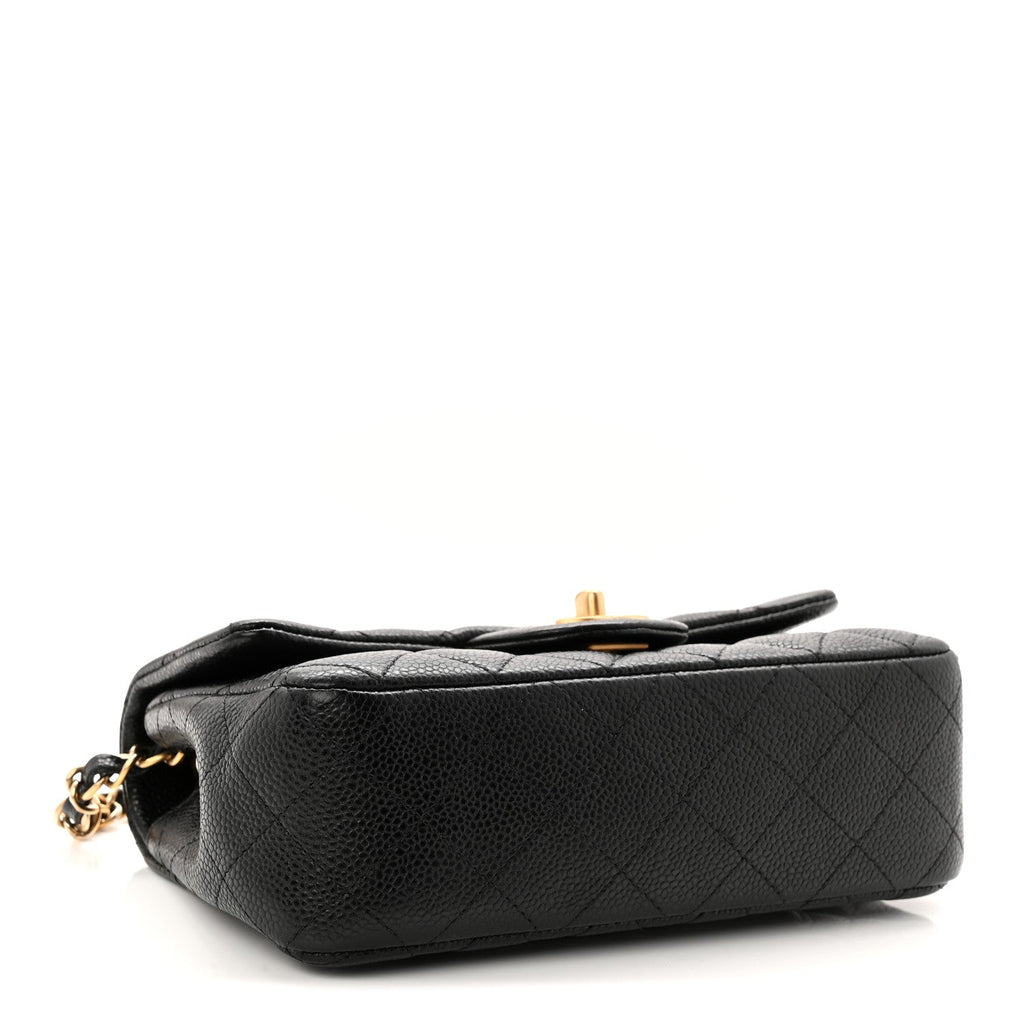 Chanel Caviar Quilted Mini Rectangular Flap Black