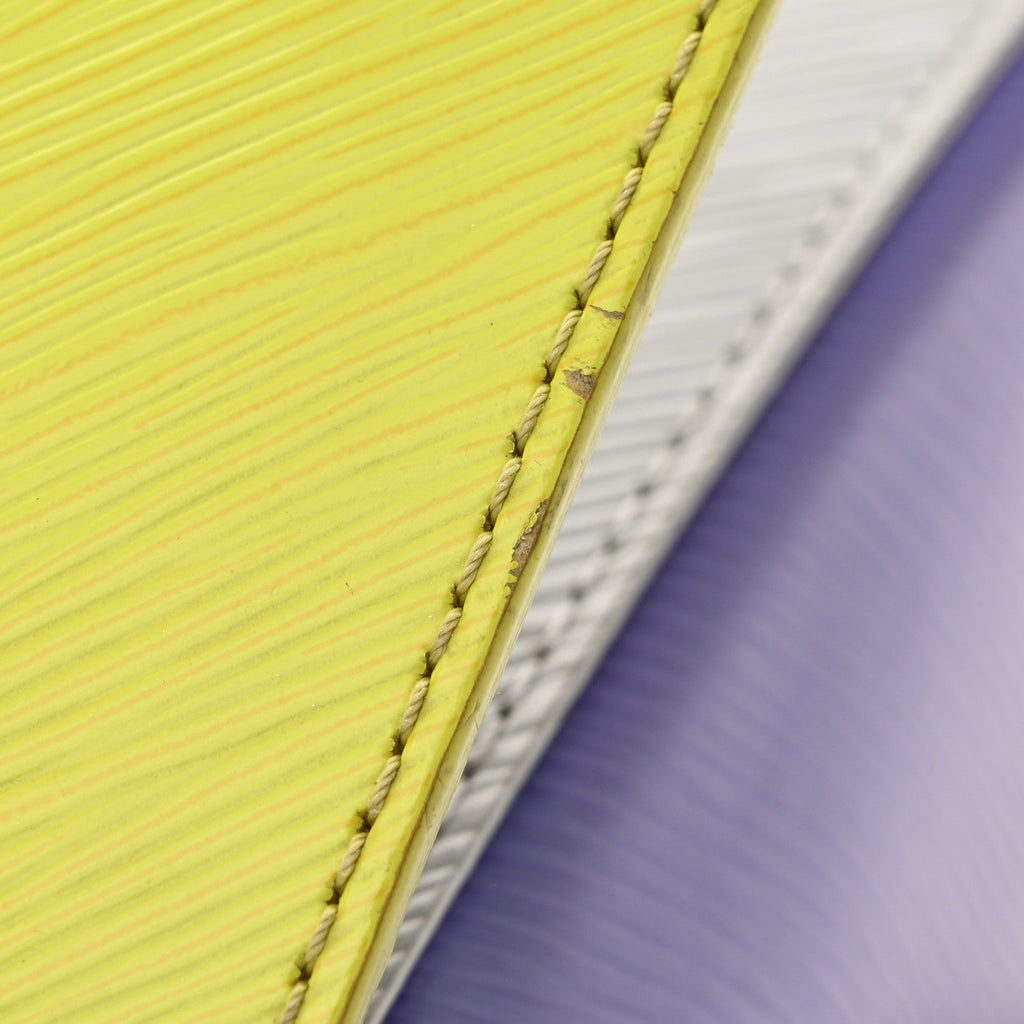Louis Vuitton Epi Twist Shoulder Bag MM Purple Yellow Grey