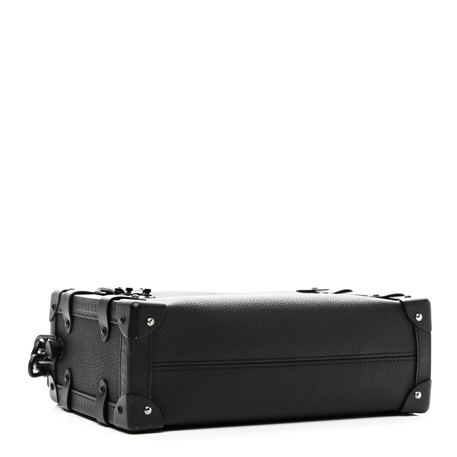 Louis Vuitton Calfskin Side Trunk MM Black