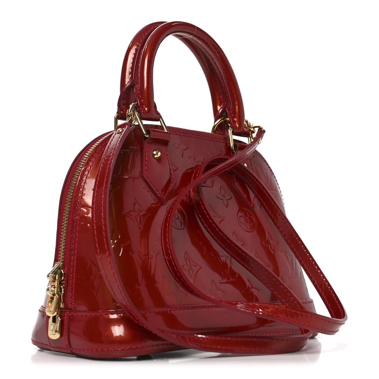 Louis Vuitton Vernis Alma BB Rose Indien
