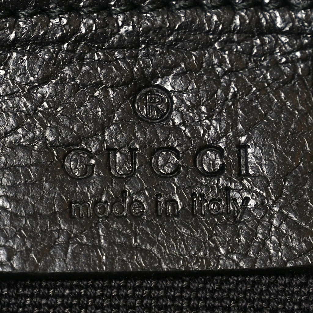 Gucci Fluffy Calfskin Morpheus Weekender Duffle Black