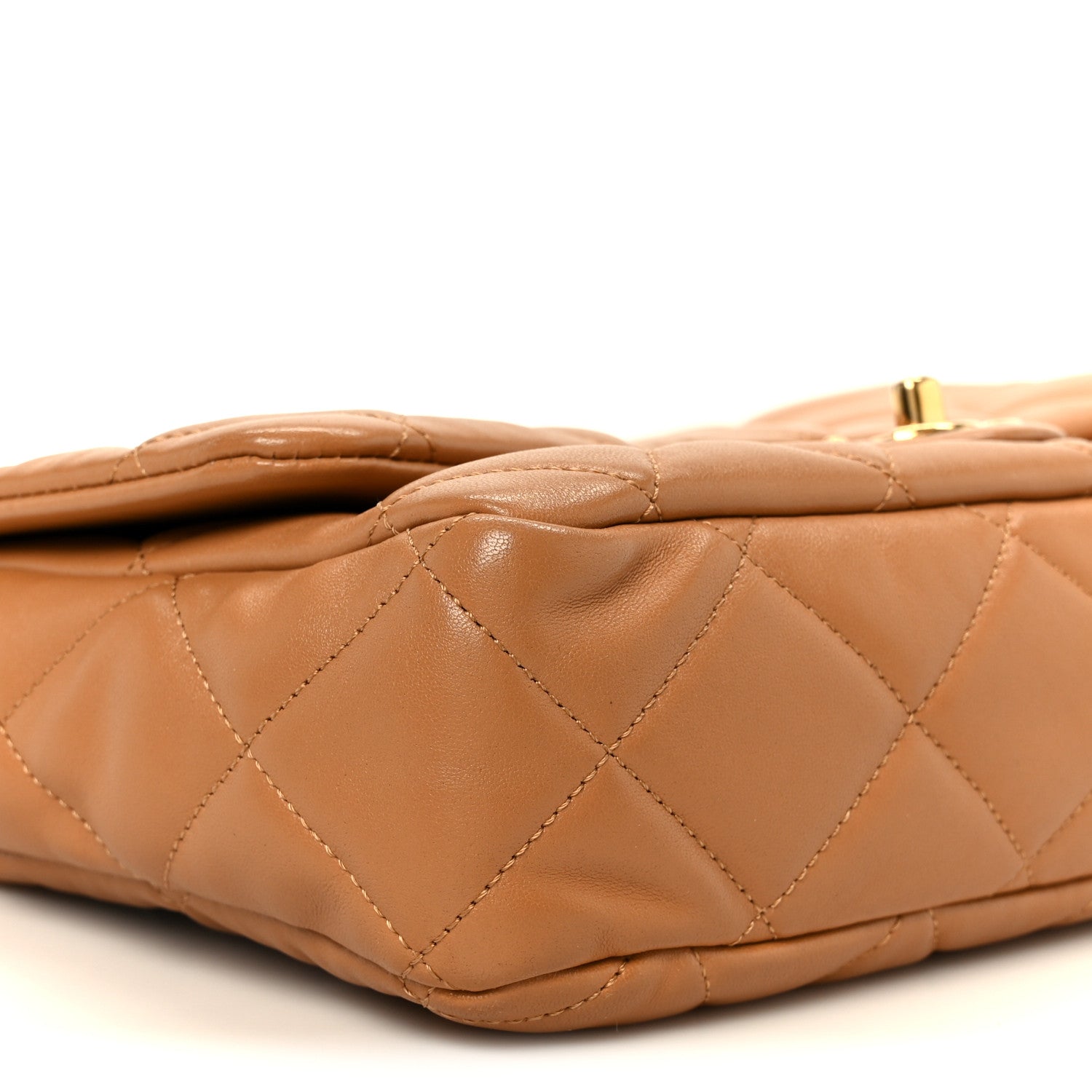 Chanel Lambskin Quilted Large CC Funky Town Flap Beige