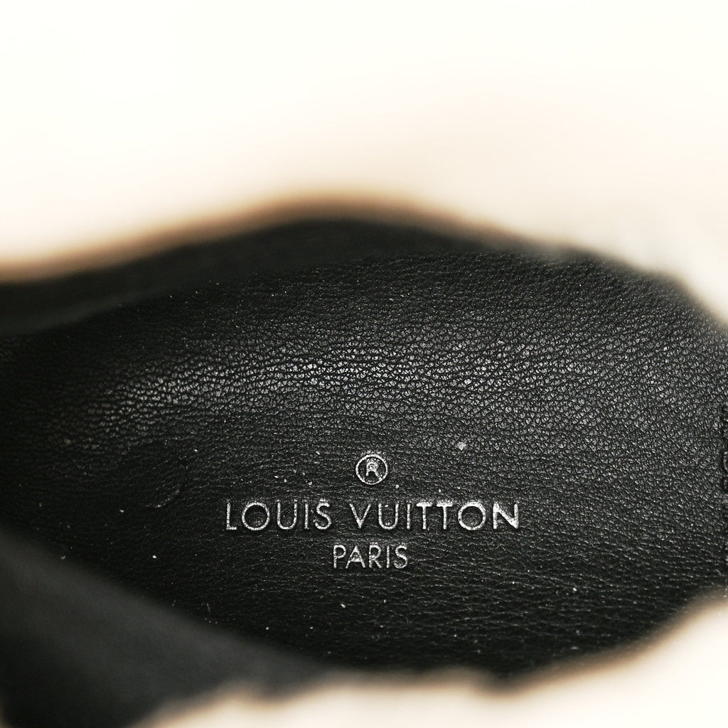 Louis Vuitton Suede Shearling Quilted Flat Ankle Boot 38 Beige