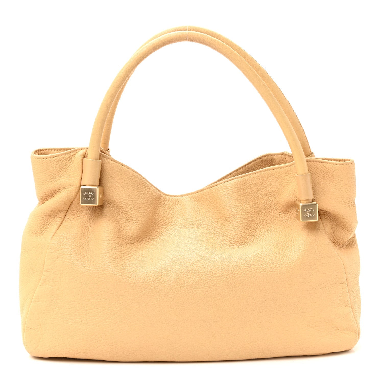 Chanel Calfskin CC Dice Tote Bag yellow
