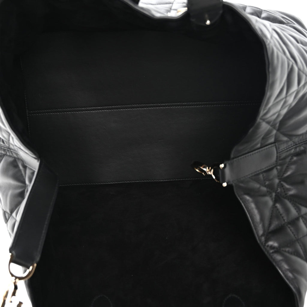 Christian Dior Calfskin Macrocannage Large Toujours Black