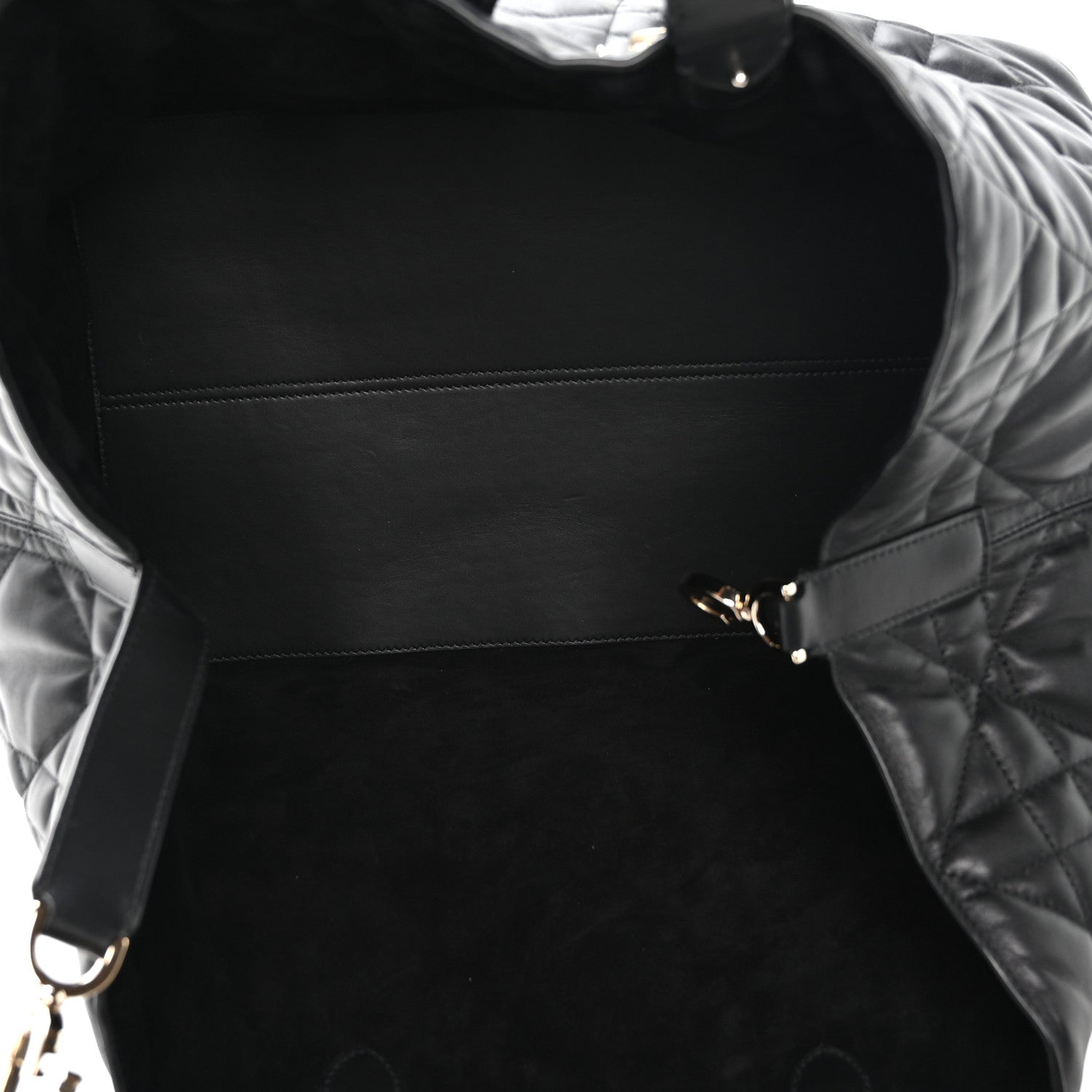Christian Dior Calfskin Macrocannage Large Toujours Black
