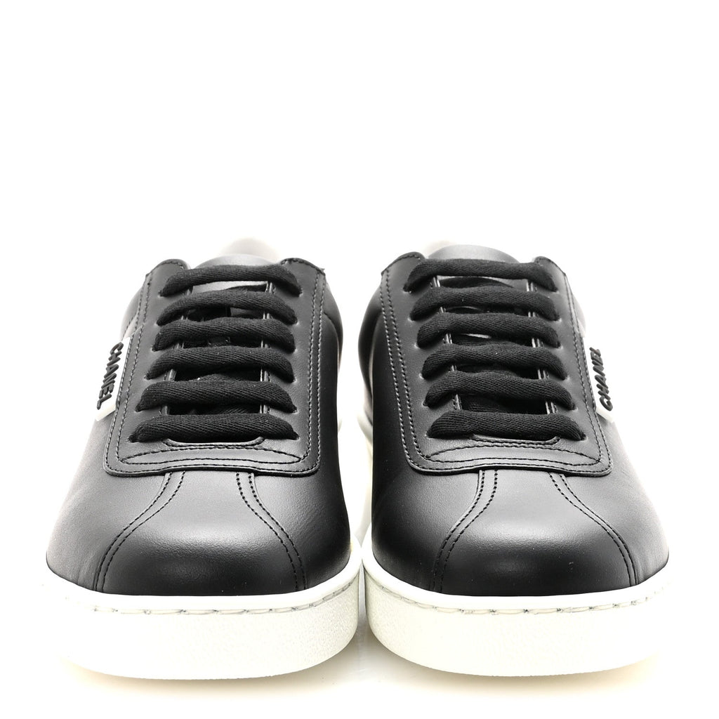 Calfskin CC Womens Sneakers 37 Black