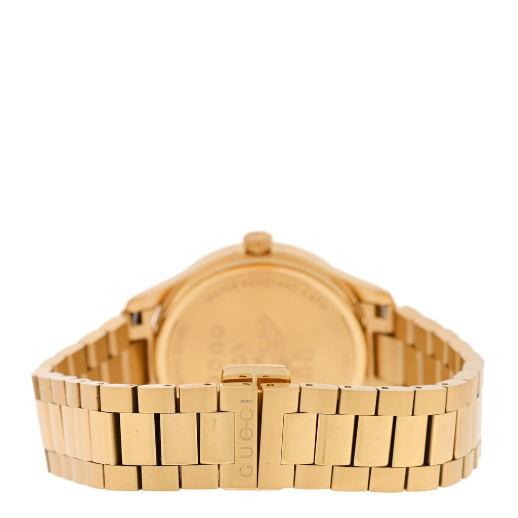 Gucci Stainless Steel 32mm G-Timeless Bee Quartz Watch Gold