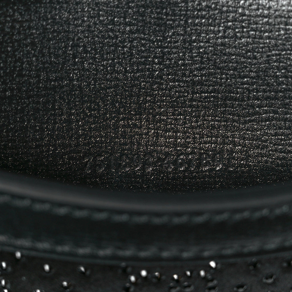 Gucci Satin Crystal GG Monogram Mini Dionysus Top Handle Bag Black