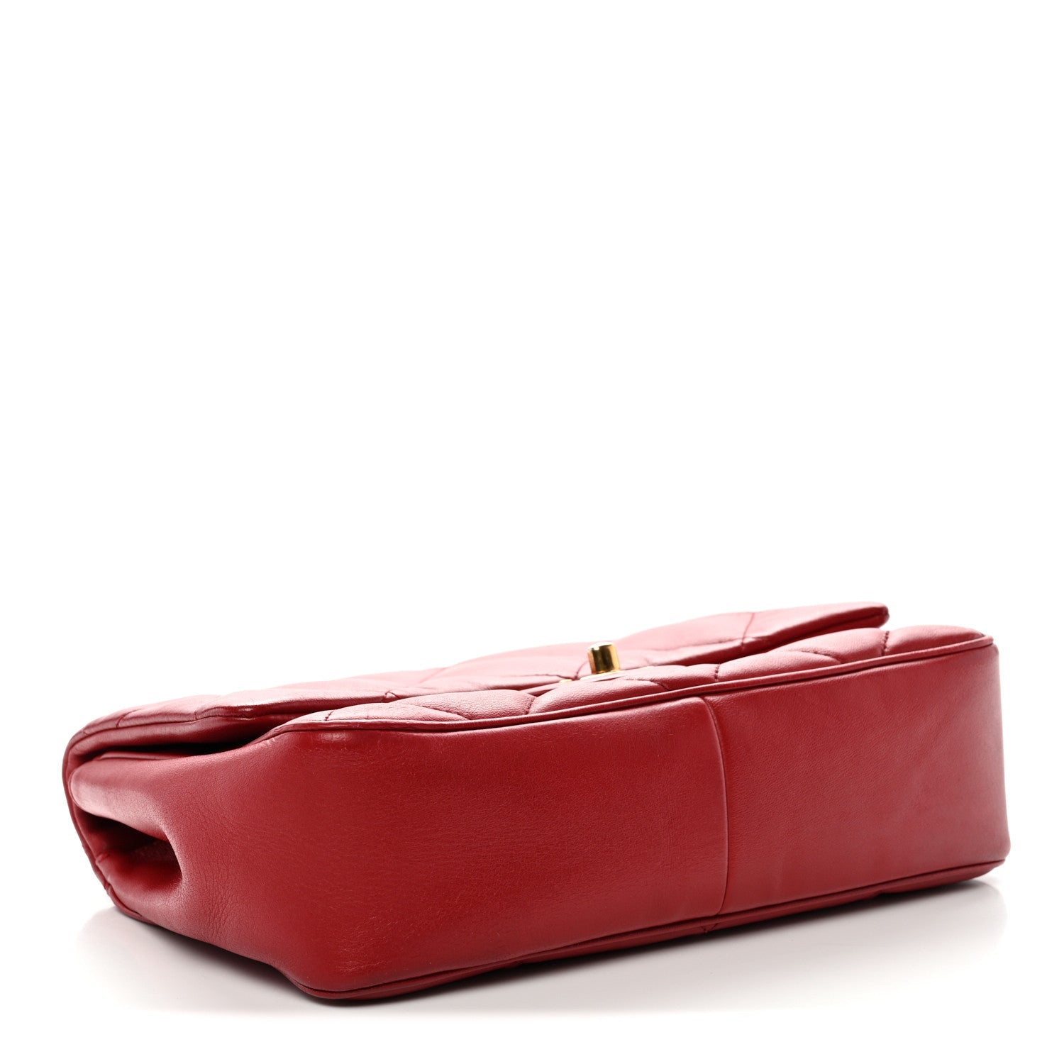 Chanel Lambskin Quilted Easy Carry Flap Red