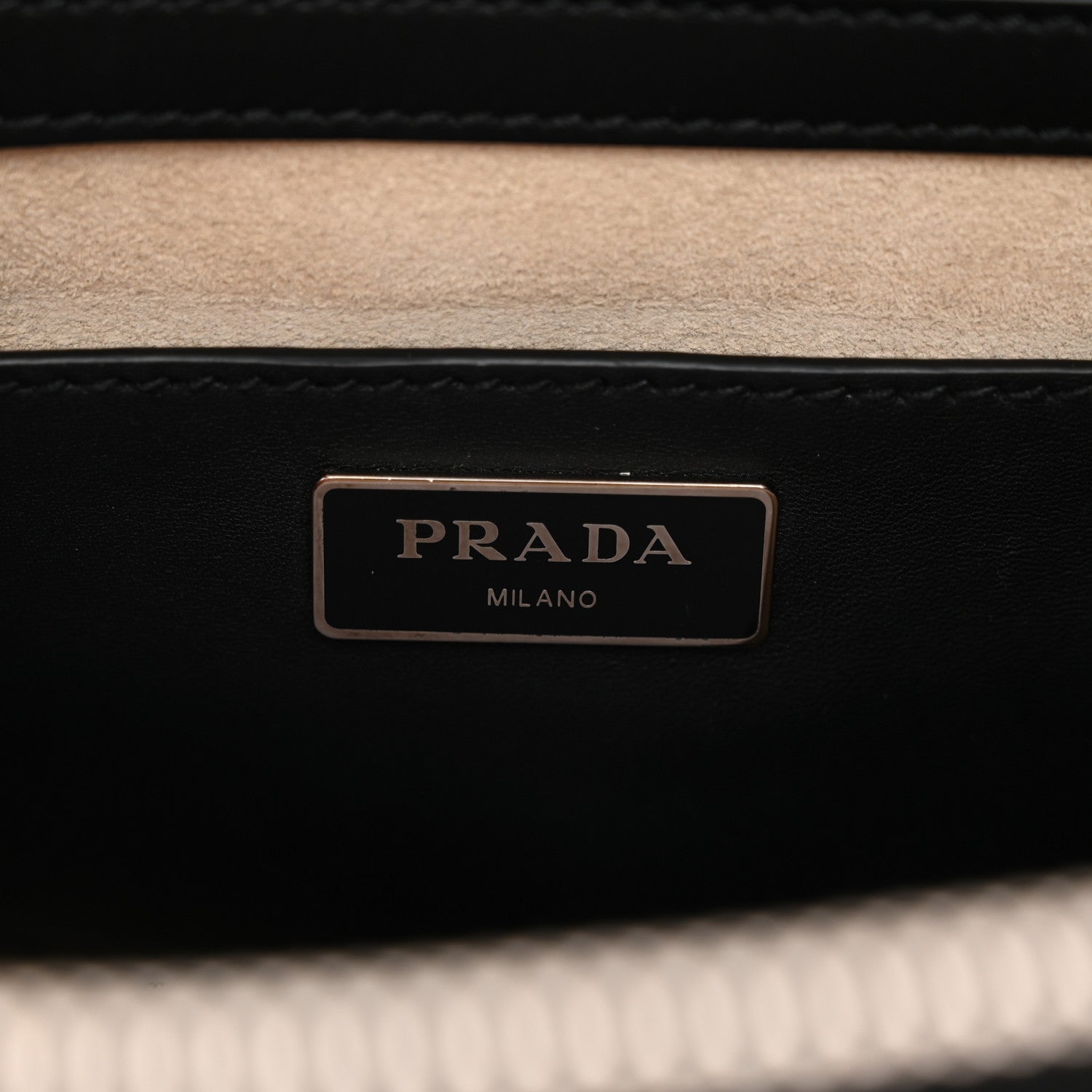 Prada City Calf Hand Stitched Large Galleria Double Zip Tote Black