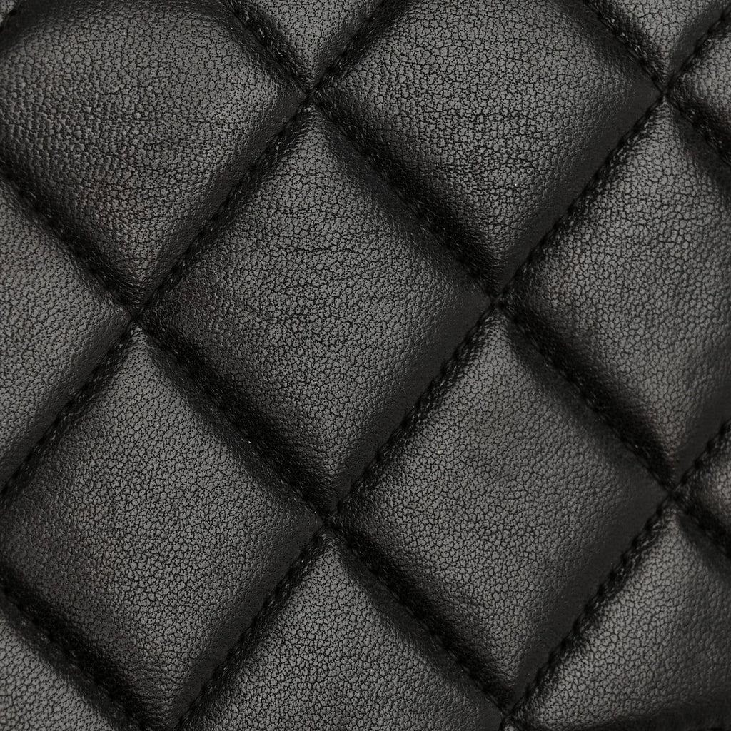 Chanel Lambskin Quilted XL Jumbo Single Flap Black