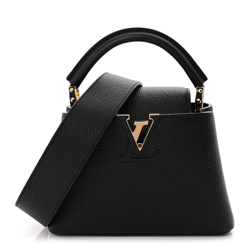 Louis Vuitton Taurillon Mini Capucines Black
