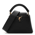 Louis Vuitton Taurillon Mini Capucines Black