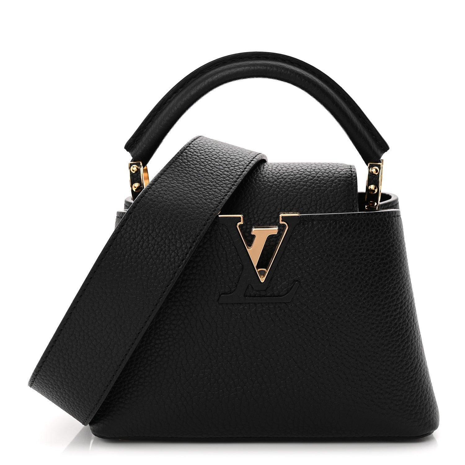 Louis Vuitton Taurillon Mini Capucines Black