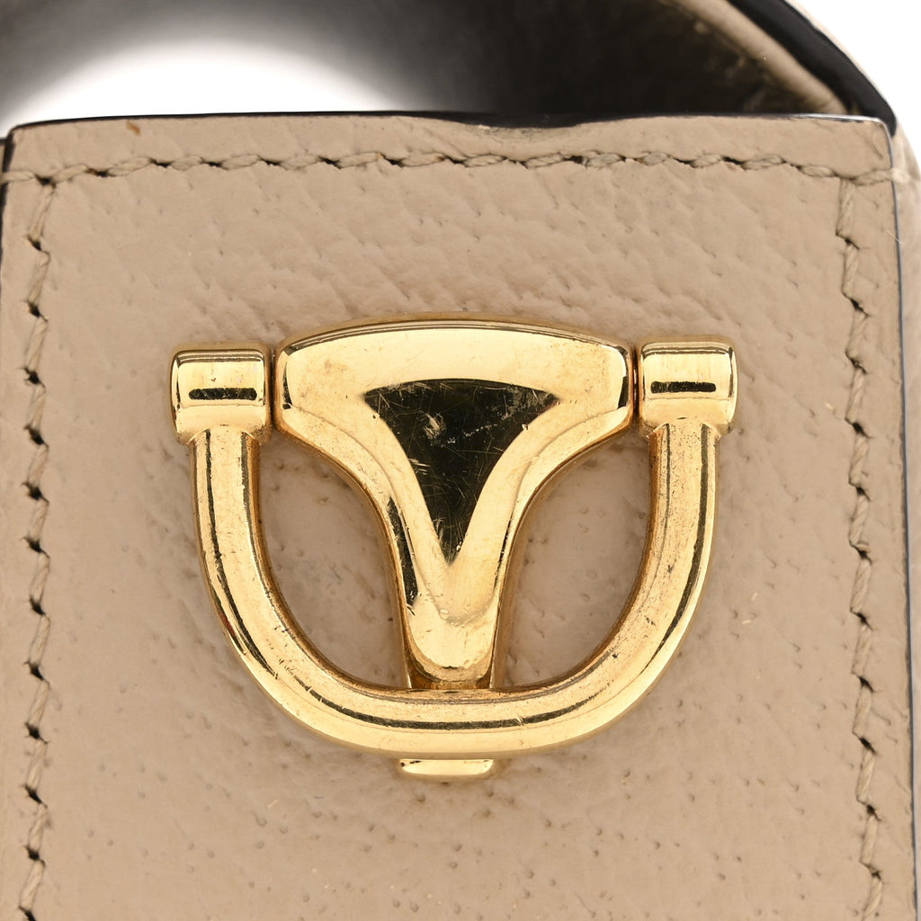 Gucci GG Supreme Monogram Textured Dollar Calfskin Web Mini Horsebit 1955 Shoulder Bag Beige Mystic White Oatmeal