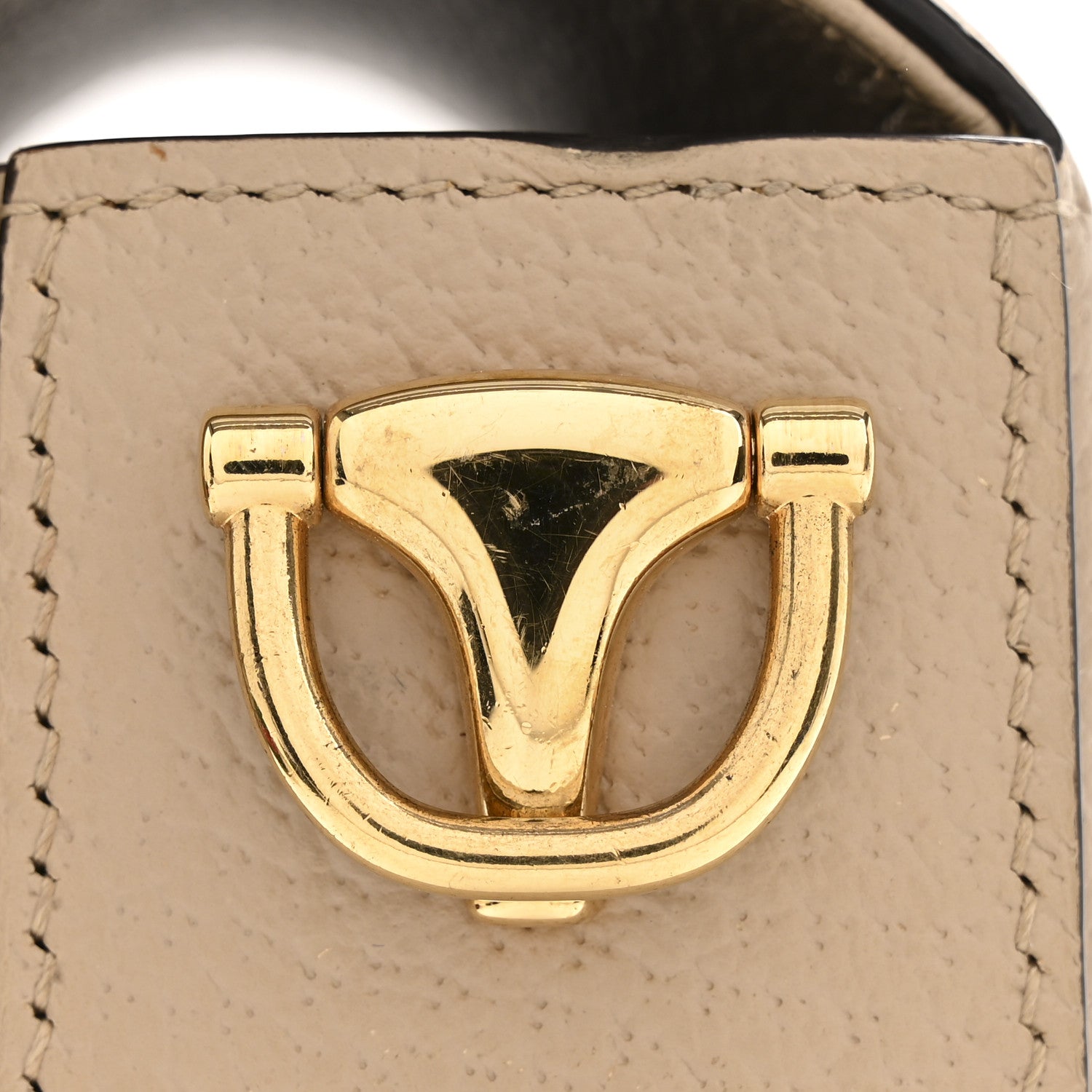 Gucci GG Supreme Monogram Textured Dollar Calfskin Web Mini Horsebit 1955 Shoulder Bag Beige Mystic White Oatmeal