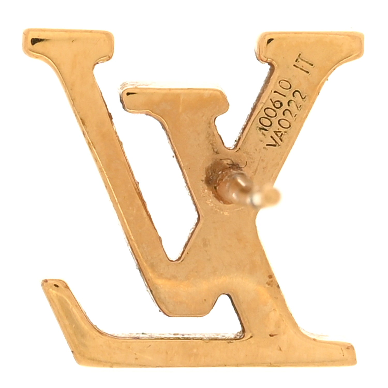 Louis Vuitton Metal LV Iconic Earrings Gold