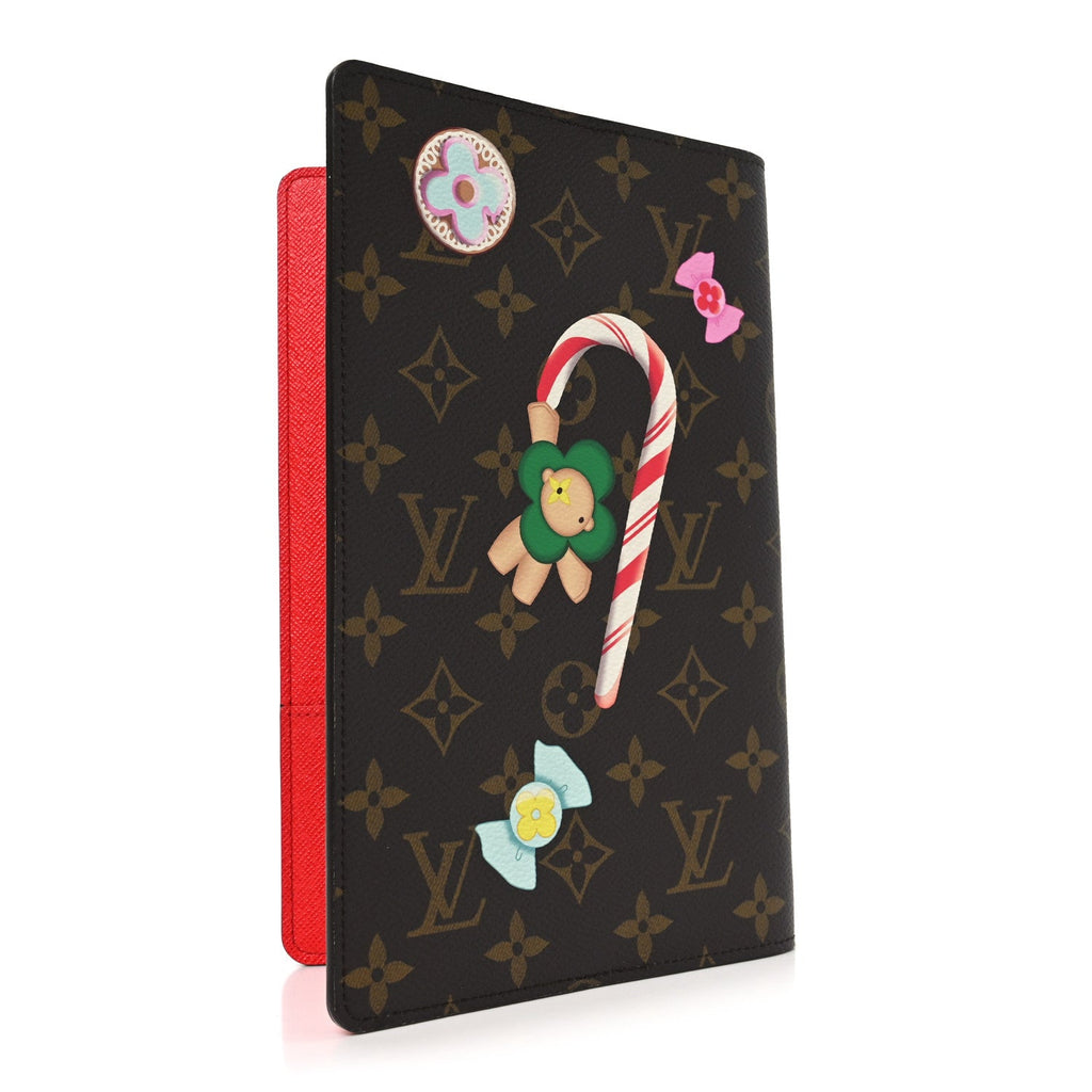 Louis Vuitton Monogram Emily Notebook Cover MM Coquelicot