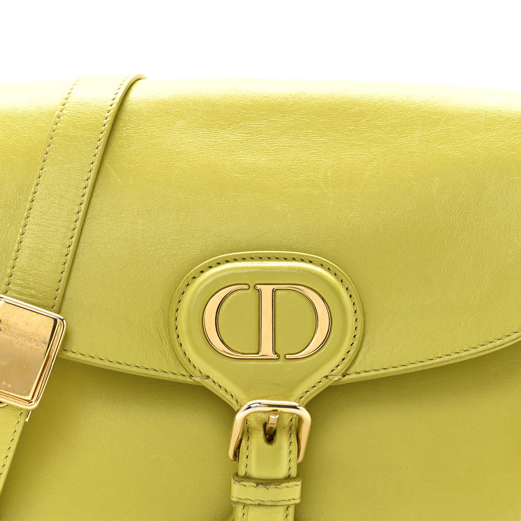 Christian Dior Box Calfskin Medium Bobby Flap Lime