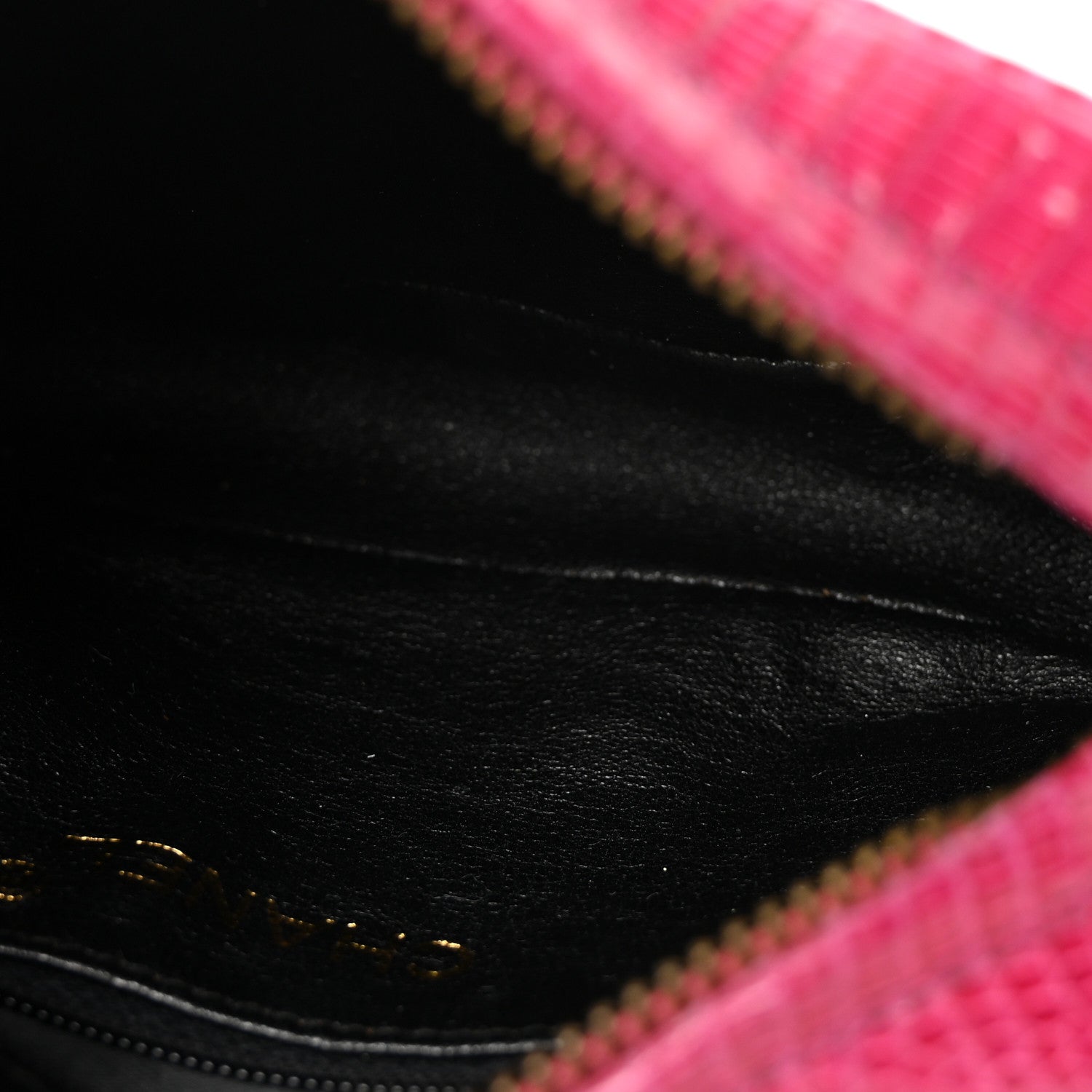 Lizard Quilted Tassel Clutch Pink