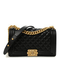 Chanel Caviar Quilted Medium Boy Flap Black