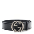 Gucci Plutone Calfskin Double G Belt 40mm 100 40 Black