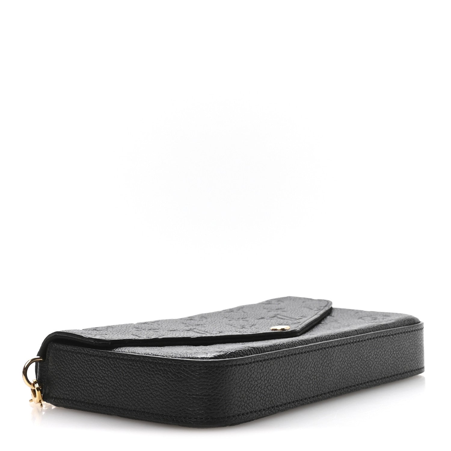 Louis Vuitton Empreinte Pochette Felicie Chain Wallet Black