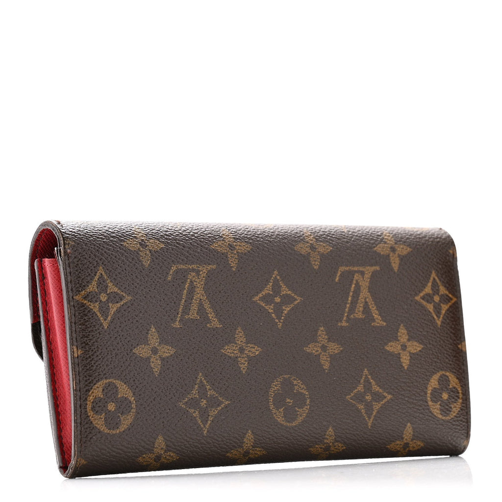 Louis Vuitton Monogram Emilie Wallet Rouge