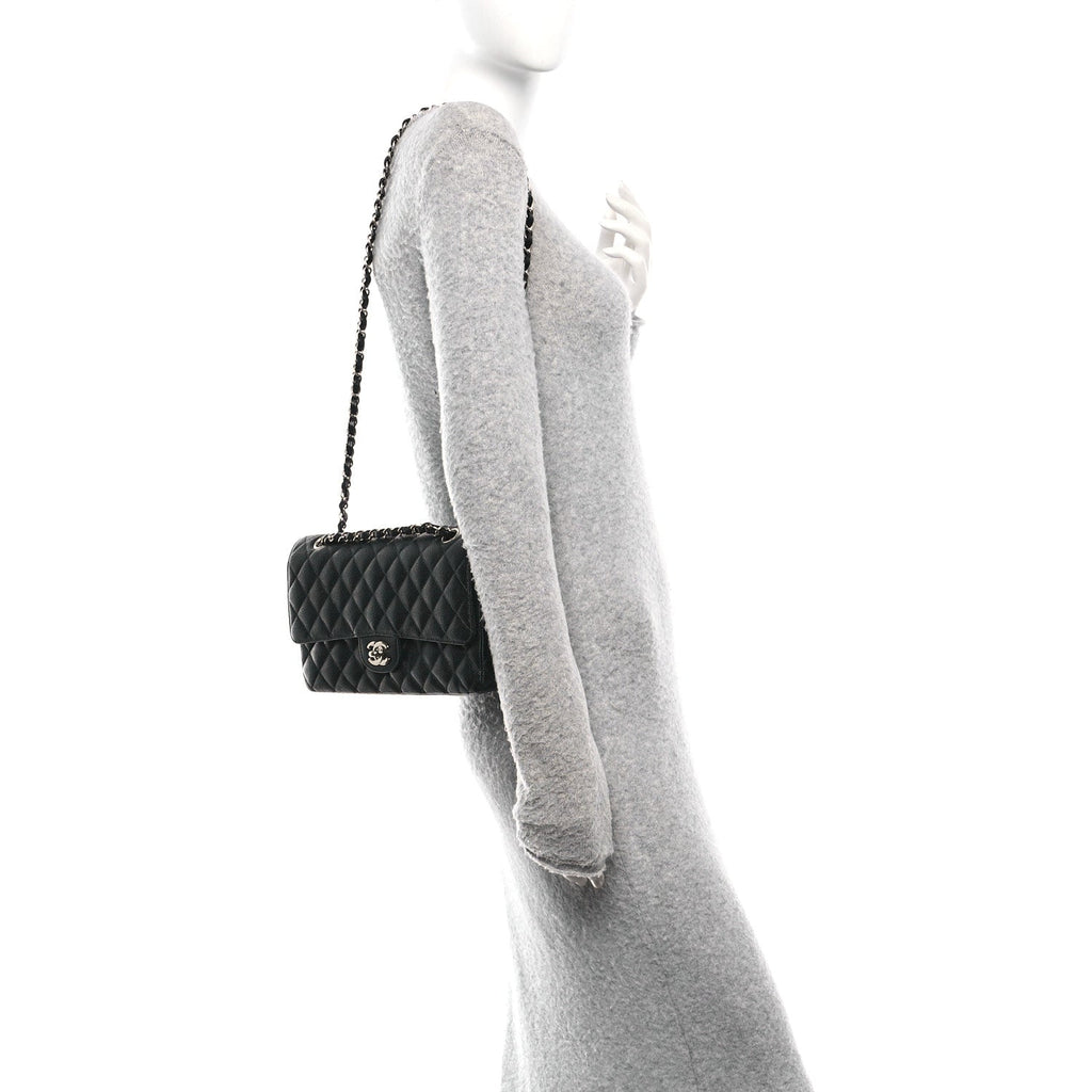 Chanel Caviar Quilted Medium Double Flap Black