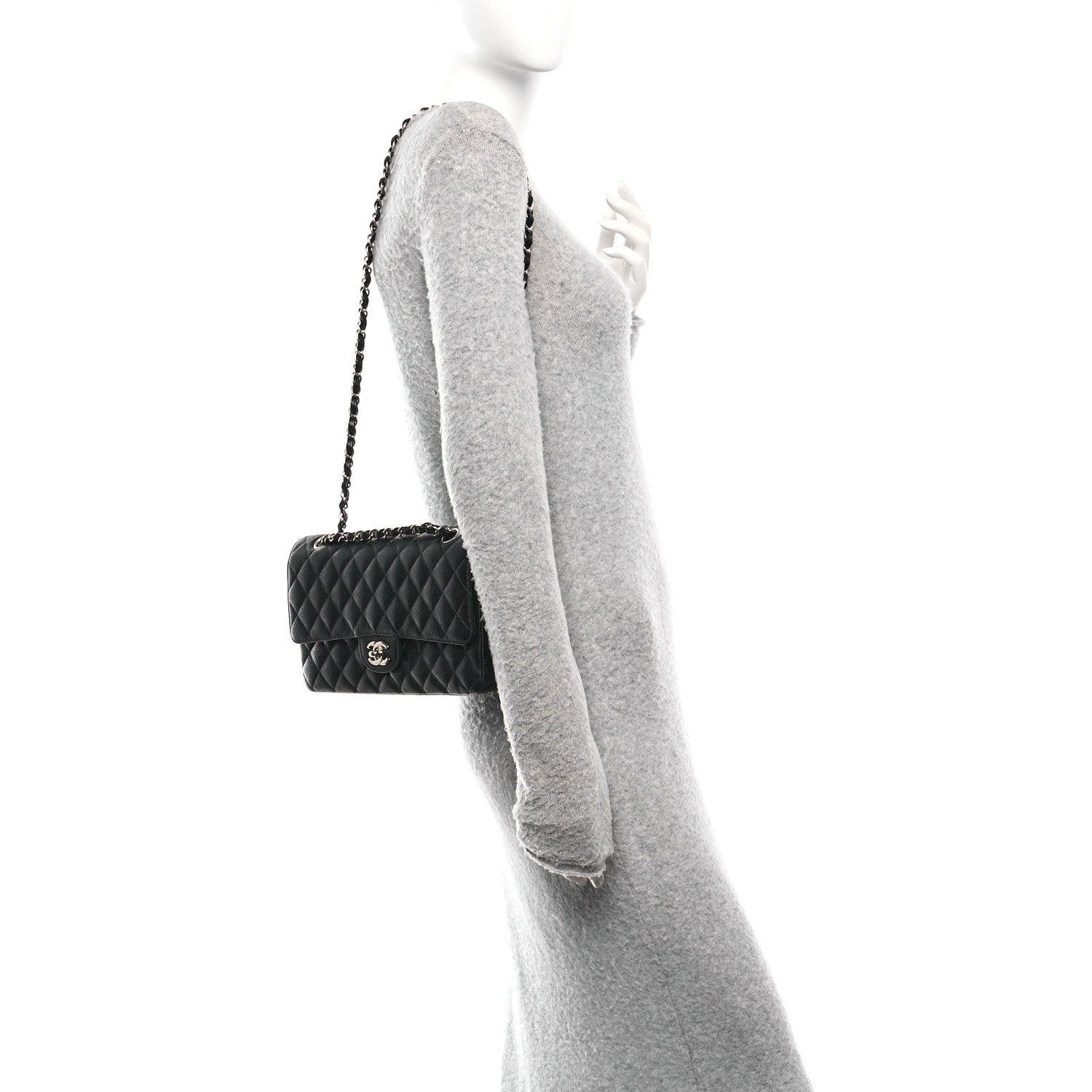 Chanel Caviar Quilted Medium Double Flap Black