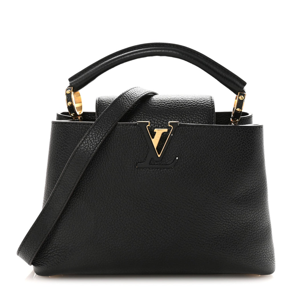Louis Vuitton Taurillon Capucines BB Black