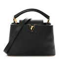 Louis Vuitton Taurillon Capucines BB Black