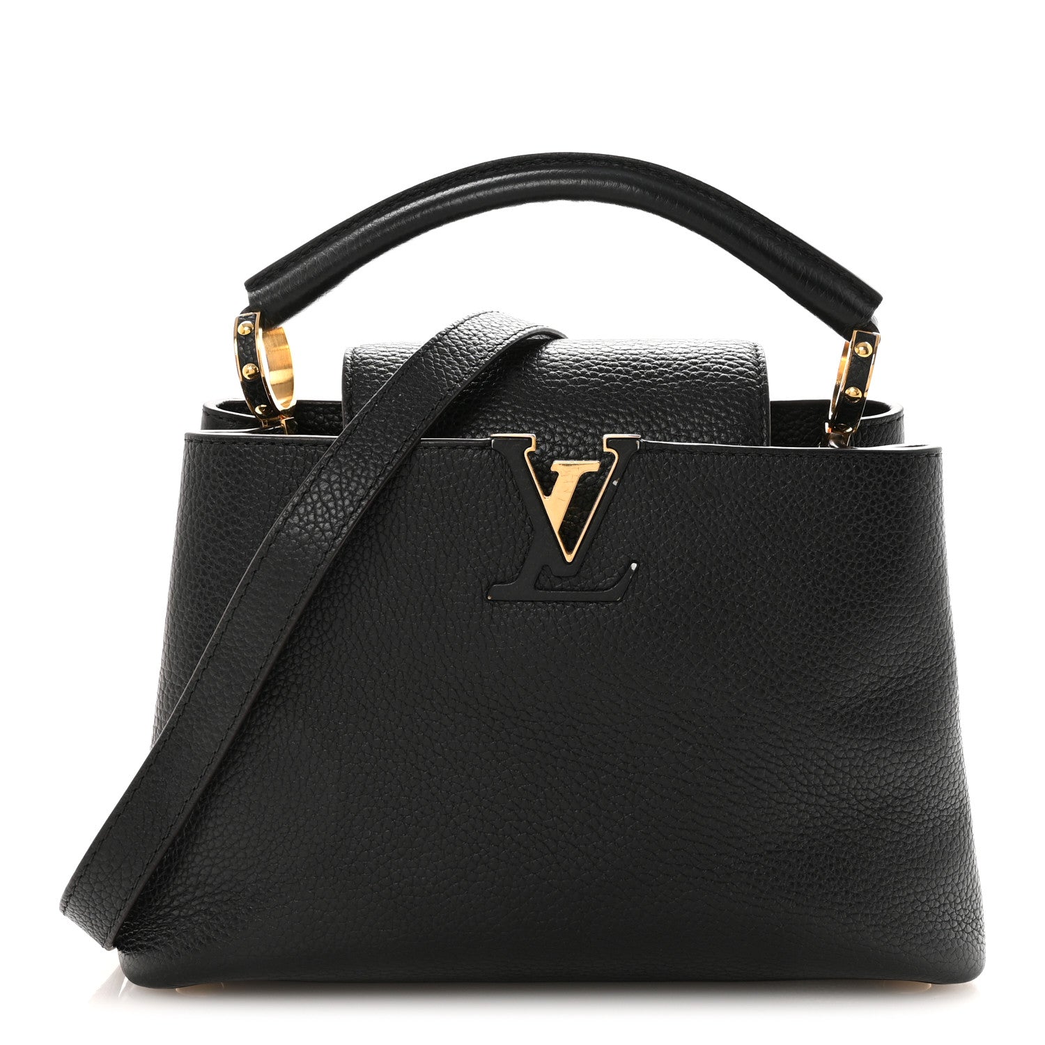 Louis Vuitton Taurillon Capucines BB Black