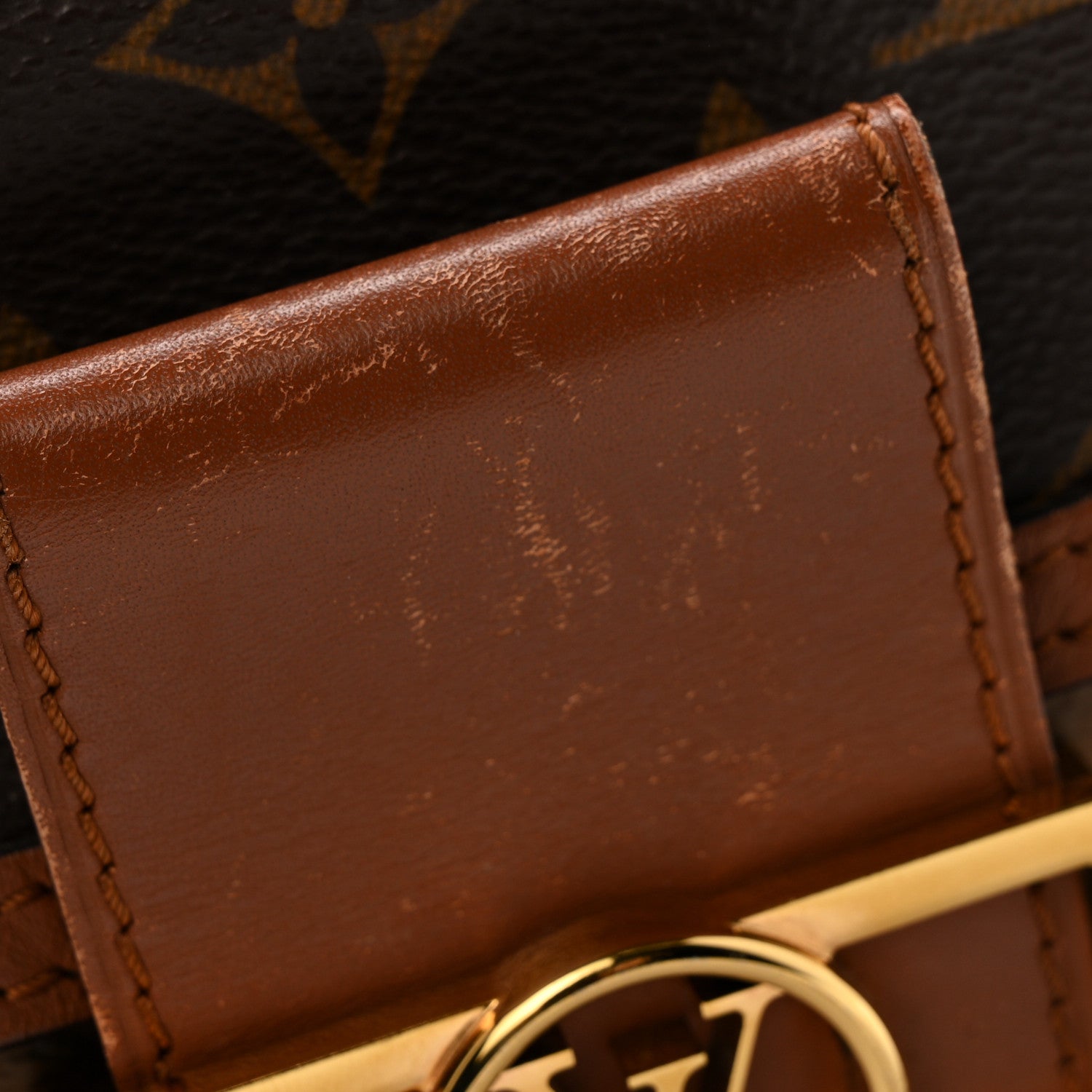 Louis Vuitton Reverse Monogram Dauphine Chain Wallet