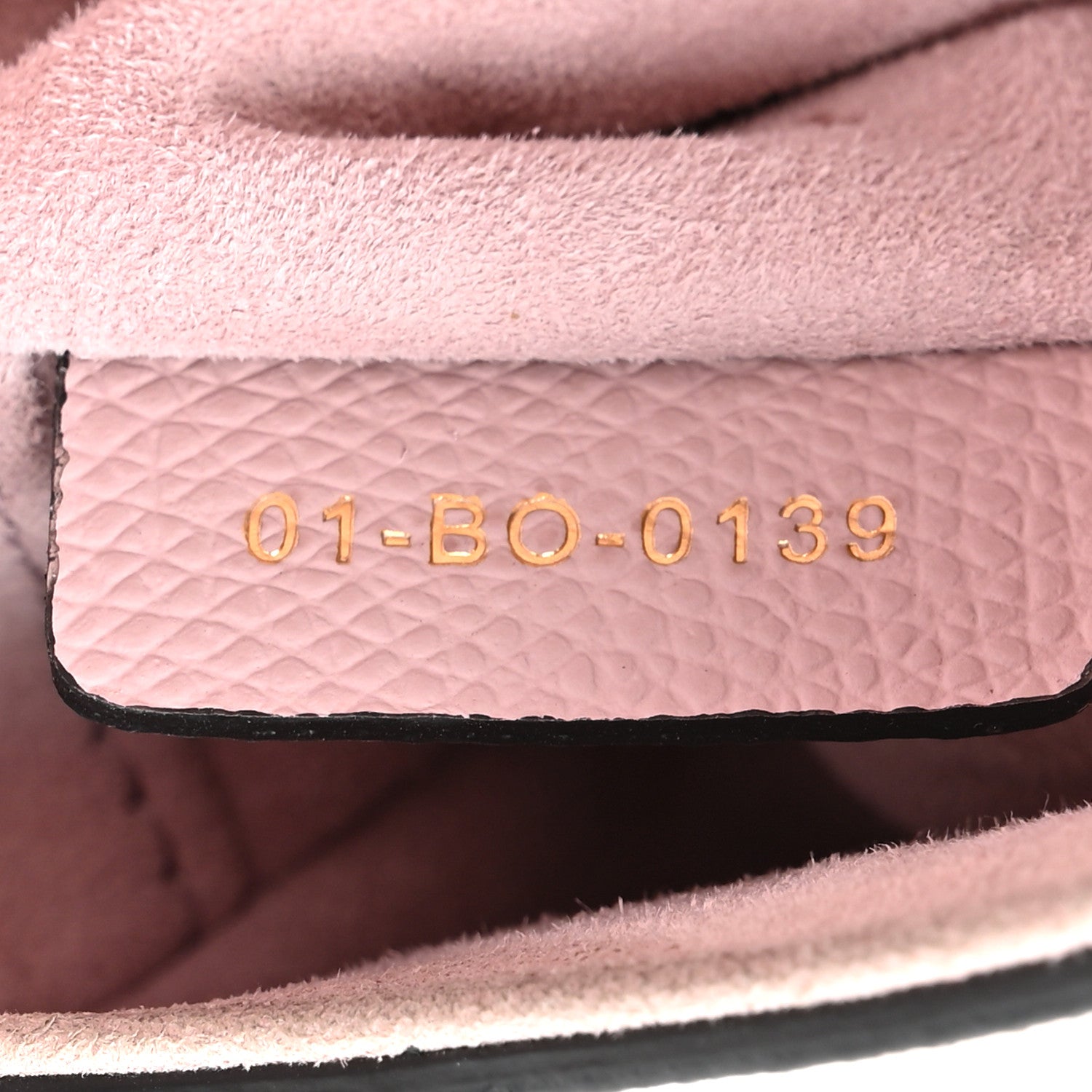 Christian Dior Grained Calfskin Mini Saddle Bag Light Pink