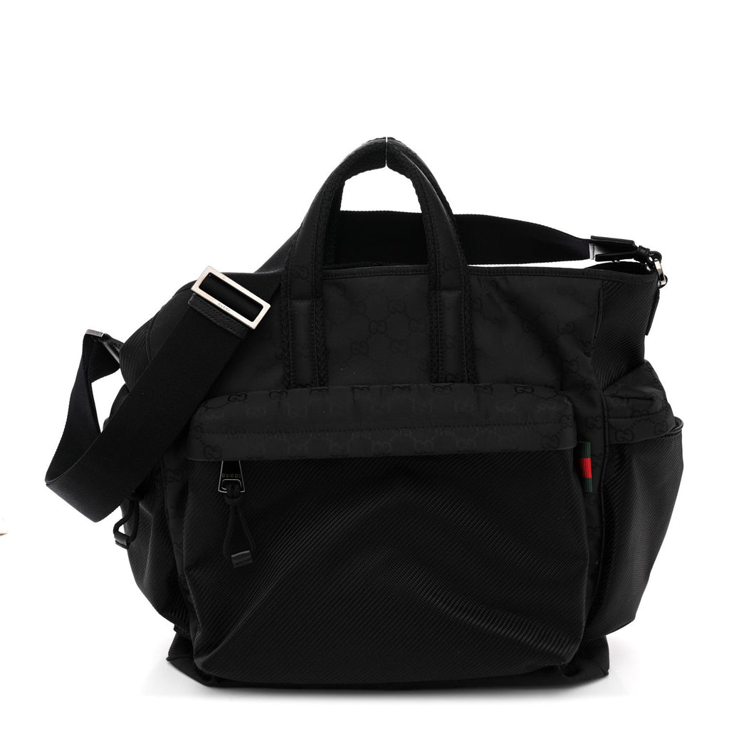 Gucci Nylon Large Nexus Tote Black
