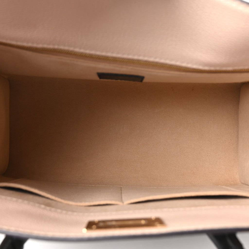 Louis Vuitton Calfskin Monogram On My Side MM Laurier Green Toffee Latte Beige
