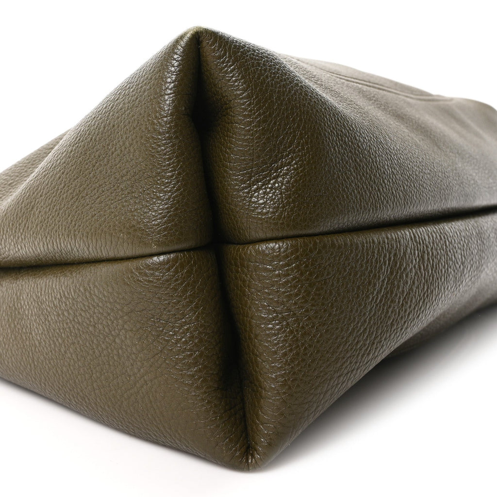Gucci Grained Calfskin Softbit Maxi Shoulder Bag Forest Green