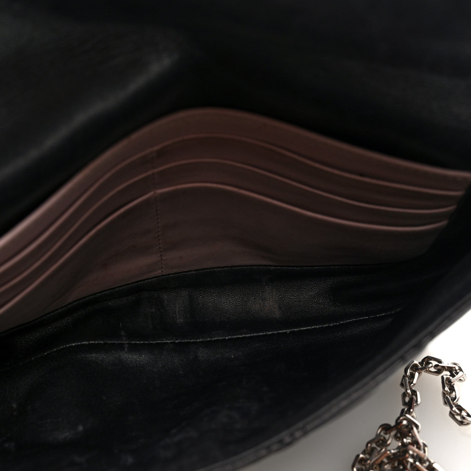 Christian Dior Lambskin Cannage Miss Dior Promenade Pouch Black