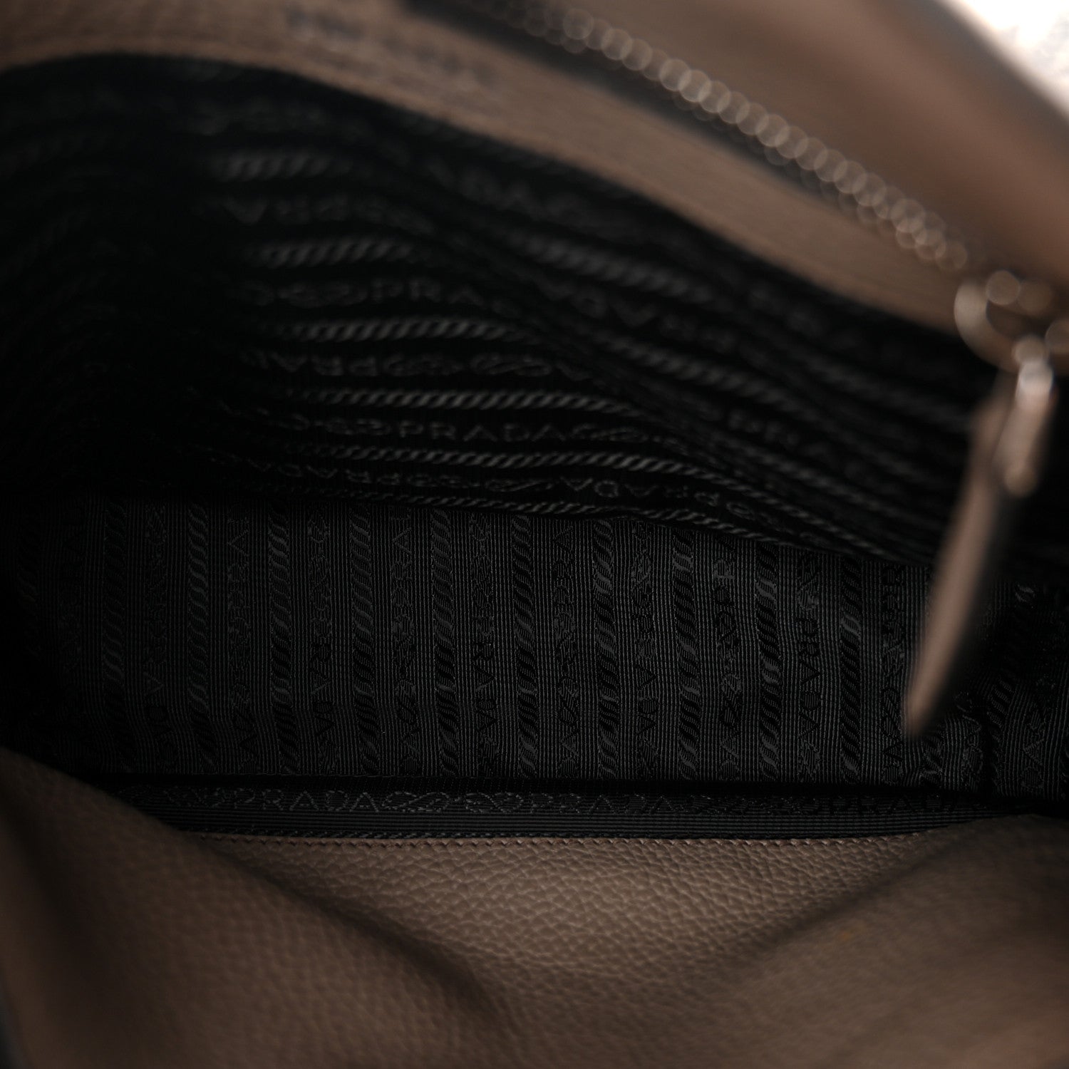 Prada Vitello Daino Soft Hobo Messenger Bag Argilla
