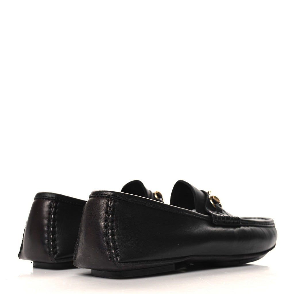 Gucci Calfskin Mens Horsebit Loafers 10 Brown