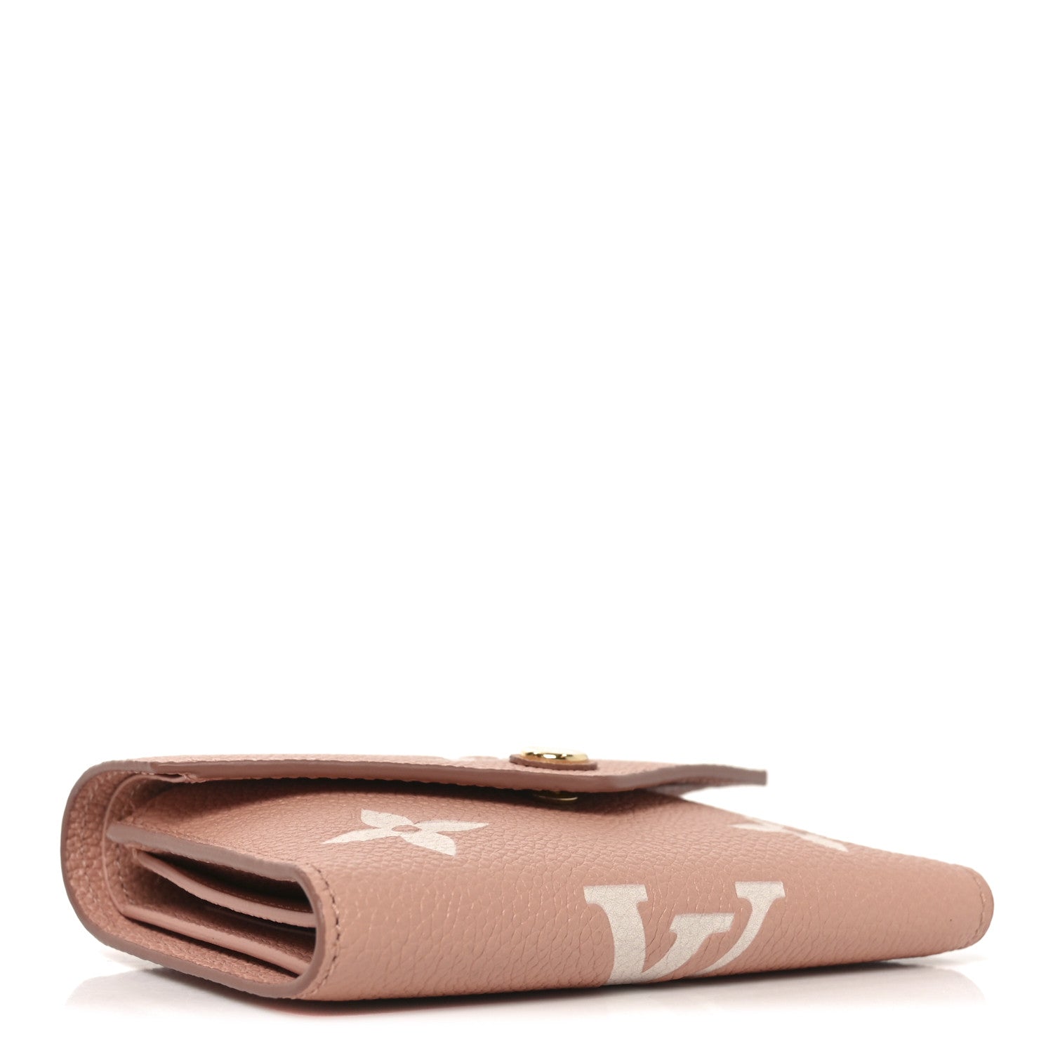Louis Vuitton Empreinte Monogram Giant Victorine Wallet Rose Trianon Creme